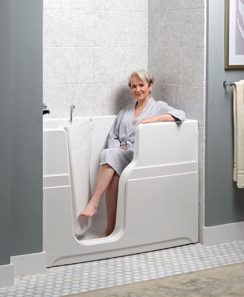 Accessible walk-in tub