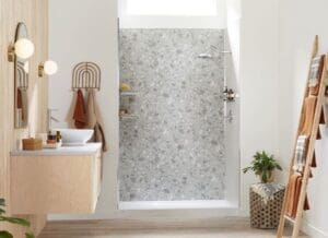 Replacement shower = Walk-in shower design